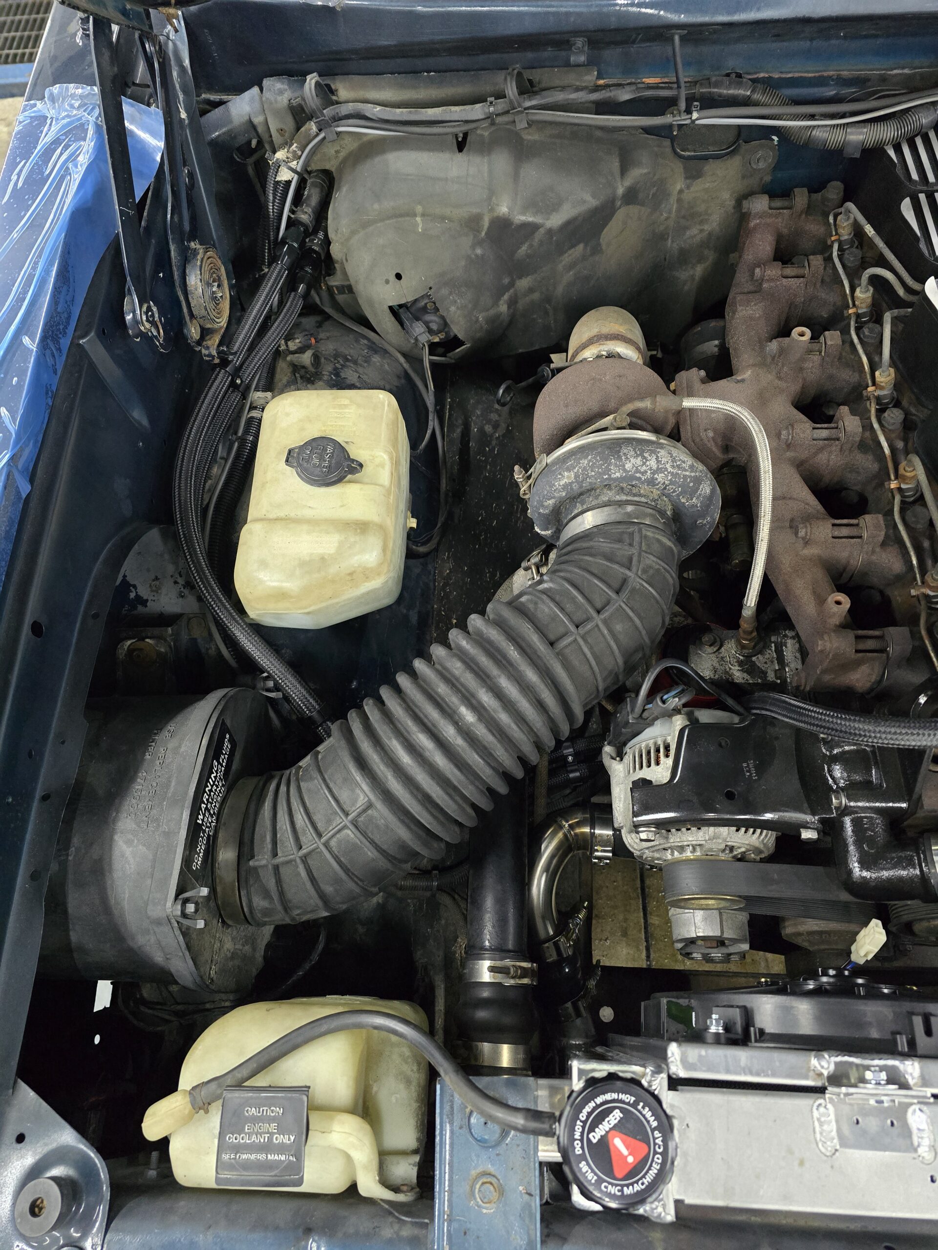 1989-1993 5.9 Cummins 4" Stainless Steel Cold Air Intake System 5