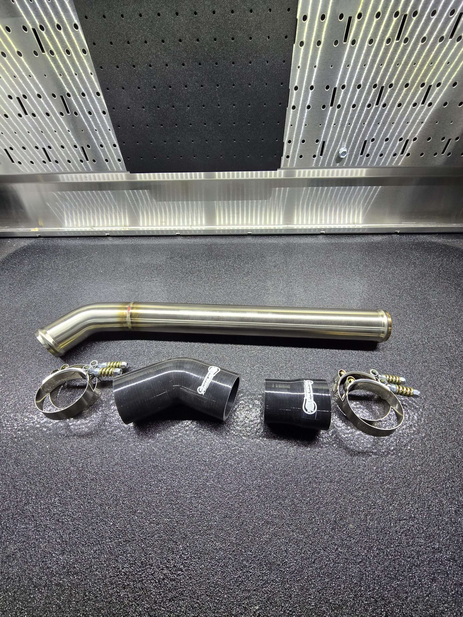 98.5-02 24v 2nd Gen Cummins Stainless Steel Coolant Piping Kit 2