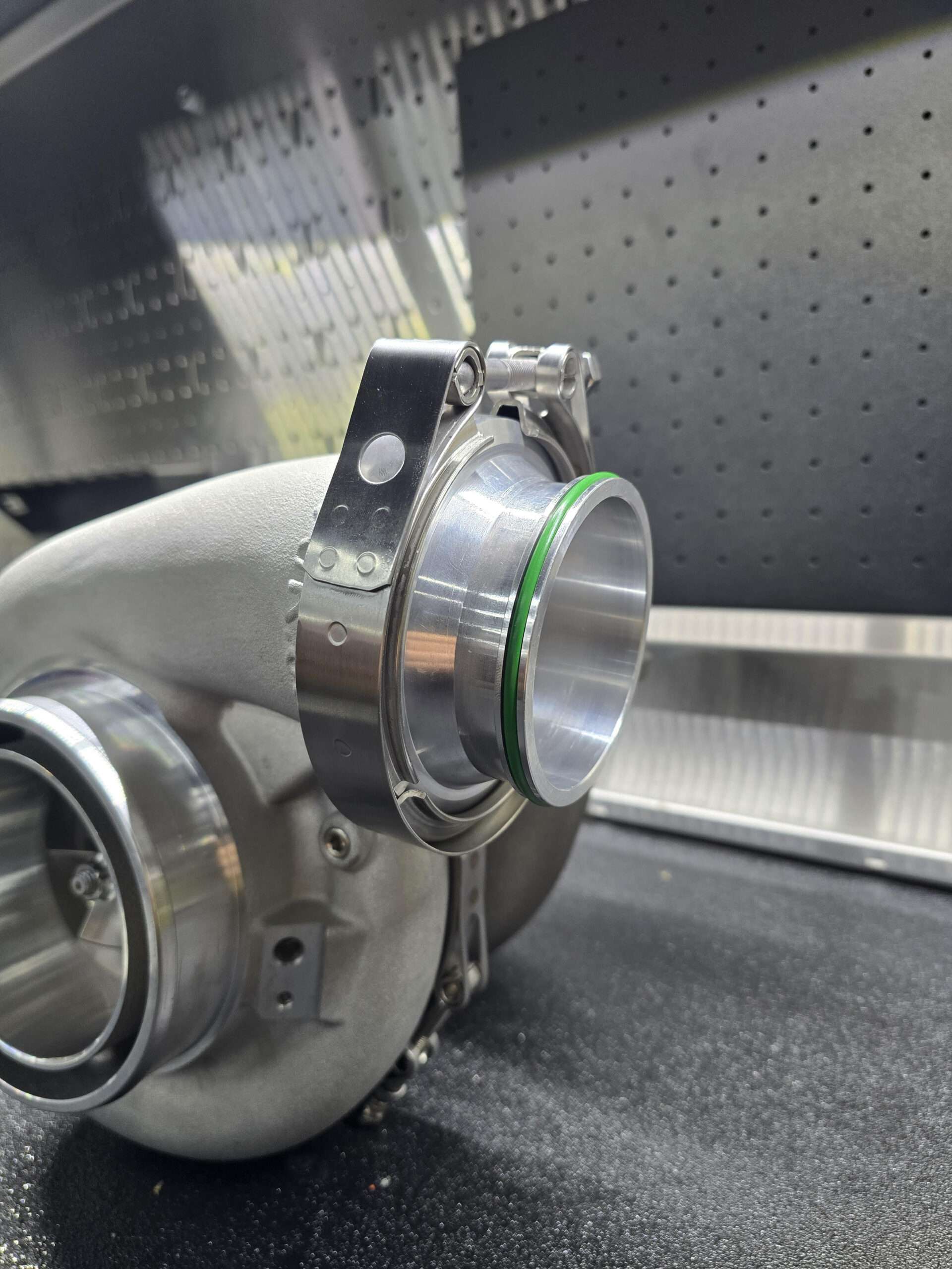 Mid & Large Frame S4 G42/45 Turbo To Tater Built Quick Loc Vanjen Flange With Clamp Setups 6